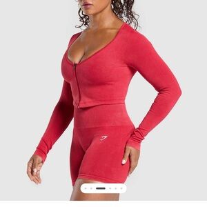 Gymshark GAINS SEAMLESS WASHED ZIP UP JACKET & BRA M Sold Out